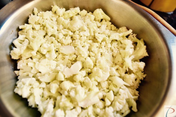  Cauliflower finely chopped बारीक़ कटा गोभी 